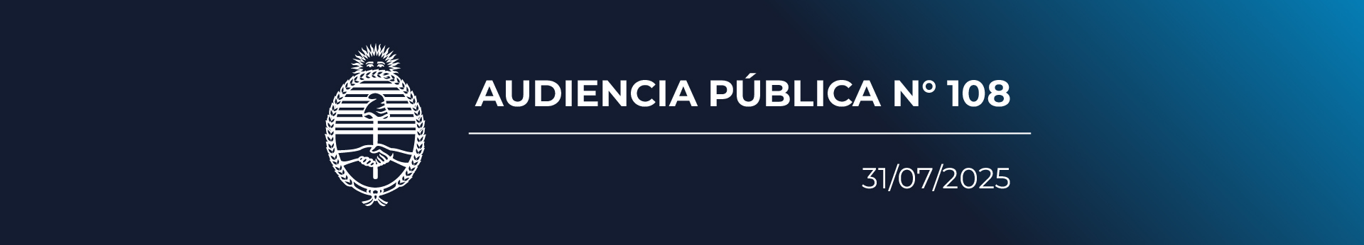 Audiencia Pública Nº108 31/07/2025