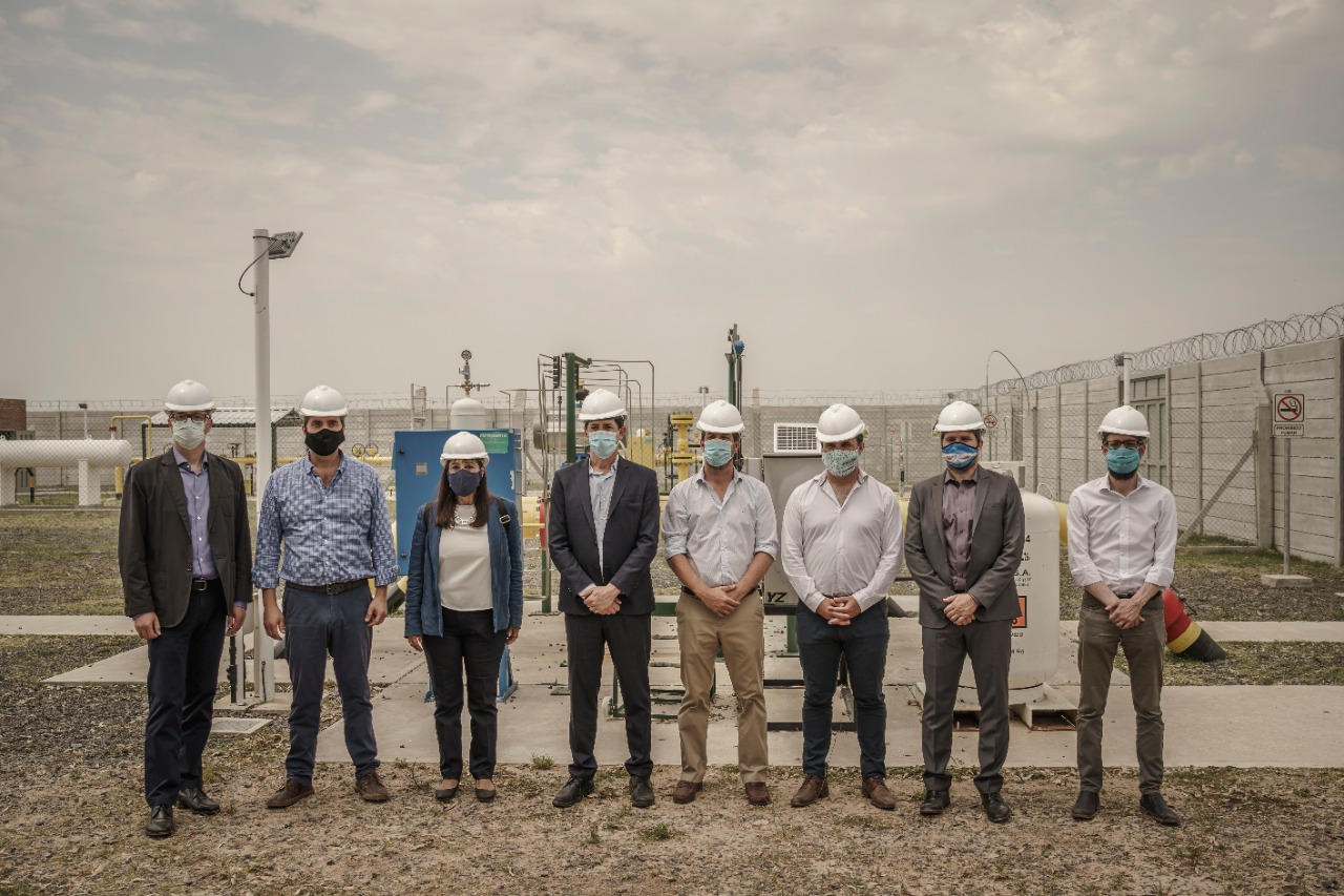 Bernal participó de la inauguración de obras de gas natural en la localidad de Mercedes